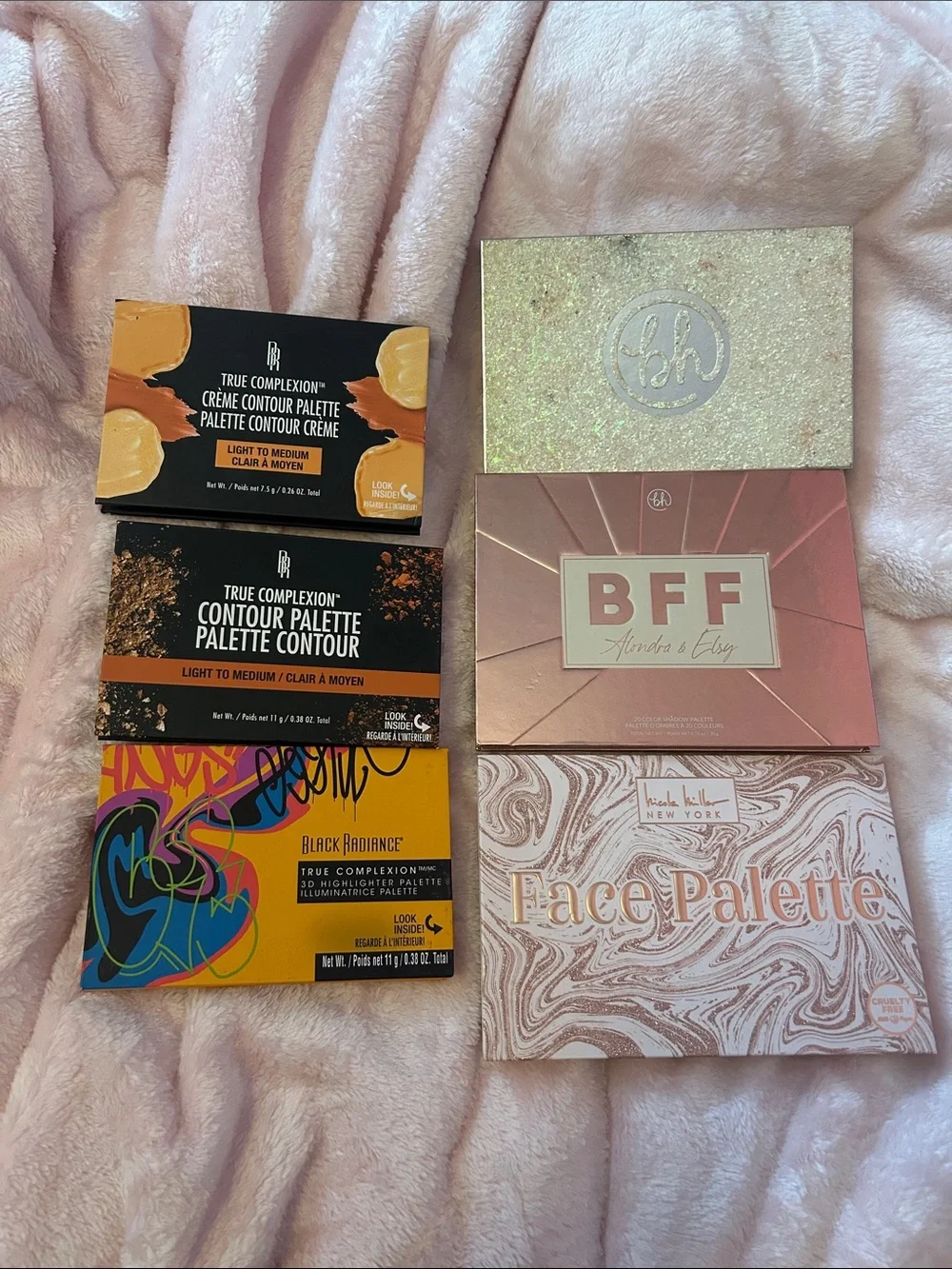 Assorted Women’s Makeup Palette Set — Neutral, Pink, Blue & Gold Shades